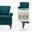 Mooresville Upholstered Armchair with Solid Wood Legs-1806807072