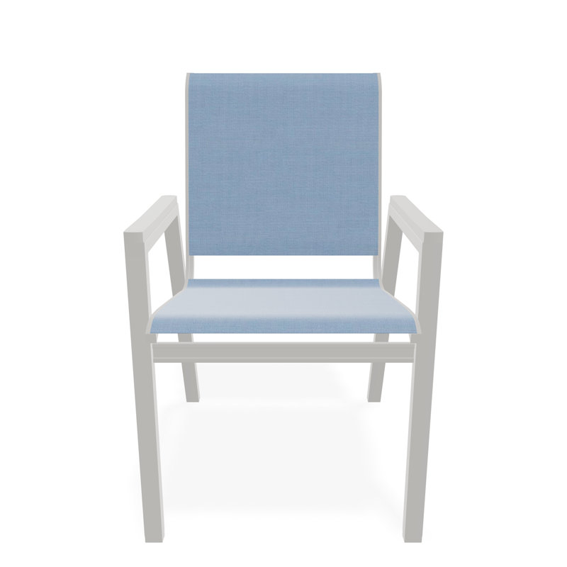 Bazza Outdoor Dining Chair, Sky, Snow