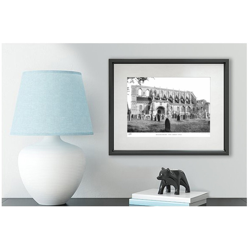 Malmesbury, The Abbey 1924 - Single Picture Frame Print, 28cm H x 36cm W x 2.3cm D