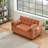 Modern 55" 3-in-1 couch folding sofa bed with two lumbar pillows for living room and office-1408689953