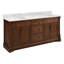 Claudia 72" Freestanding Mahogany Double Basin Vanity Set with Cabinet, Vanity Top-1083984316-1083889260-1083889263