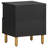 vidaXL Bedside Cabinet Black