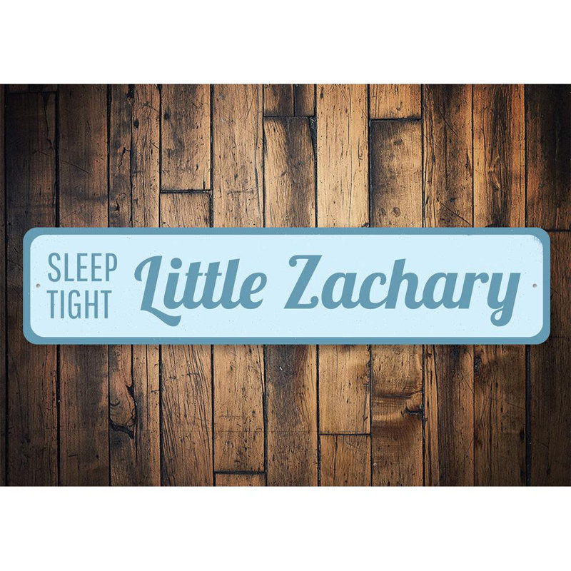 Sleep Tight Little Baby Sign - 4" X 18", 4" H x 18" W x 0.04" D