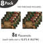 Ensemble de 8 napperons East Urban Home