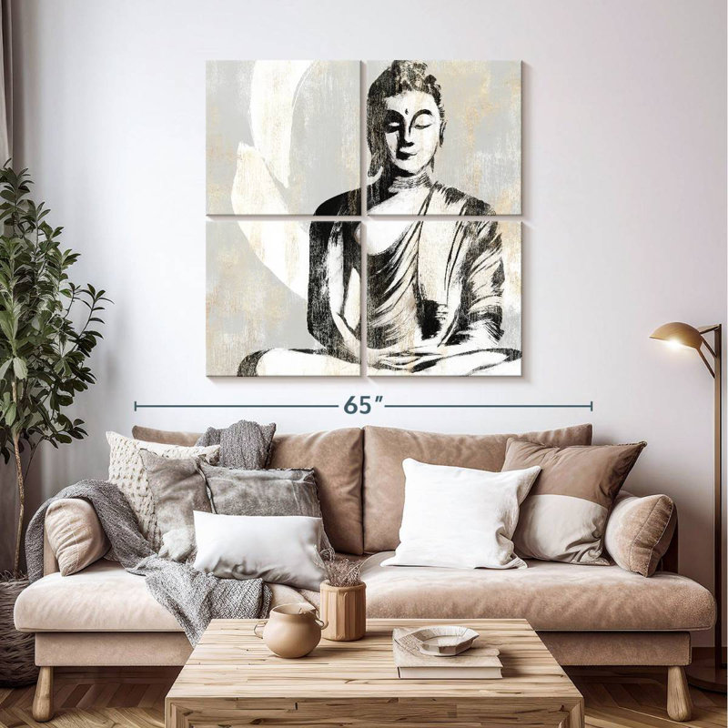 Leisha Seated Buddha II, 45'' H x 45'' W