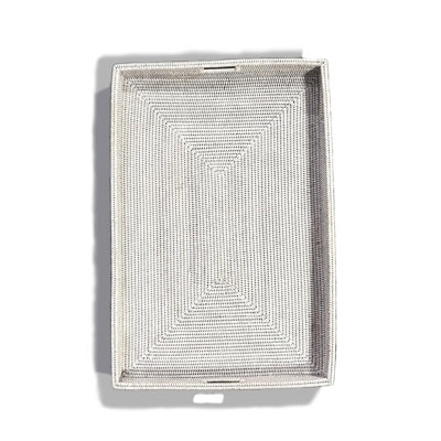 Rectangular Shallow Tray With Handle