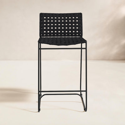 Ferney 34'' Rope Outdoor Bar Stool