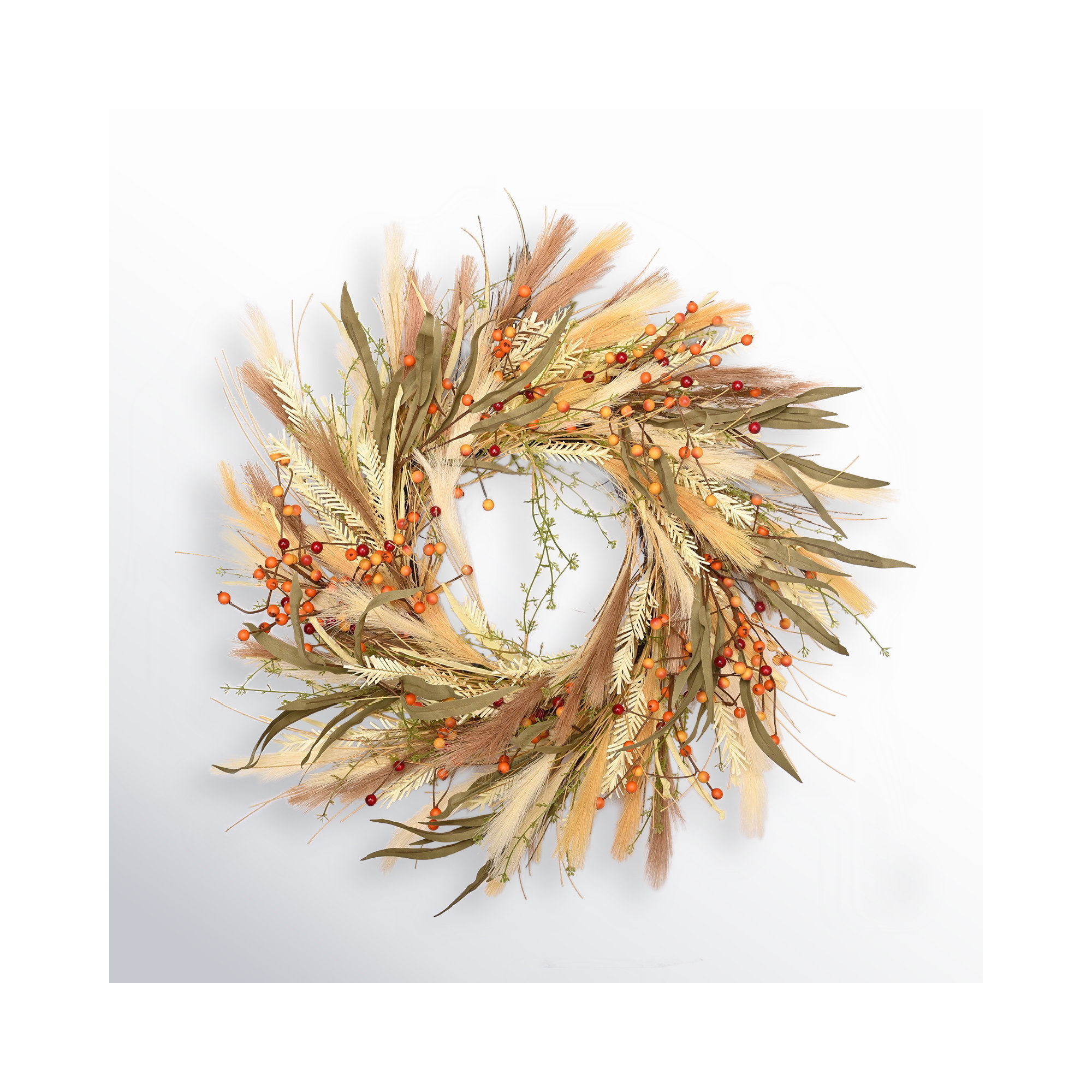 Gisello Handcrafted Faux 26'' Wreath