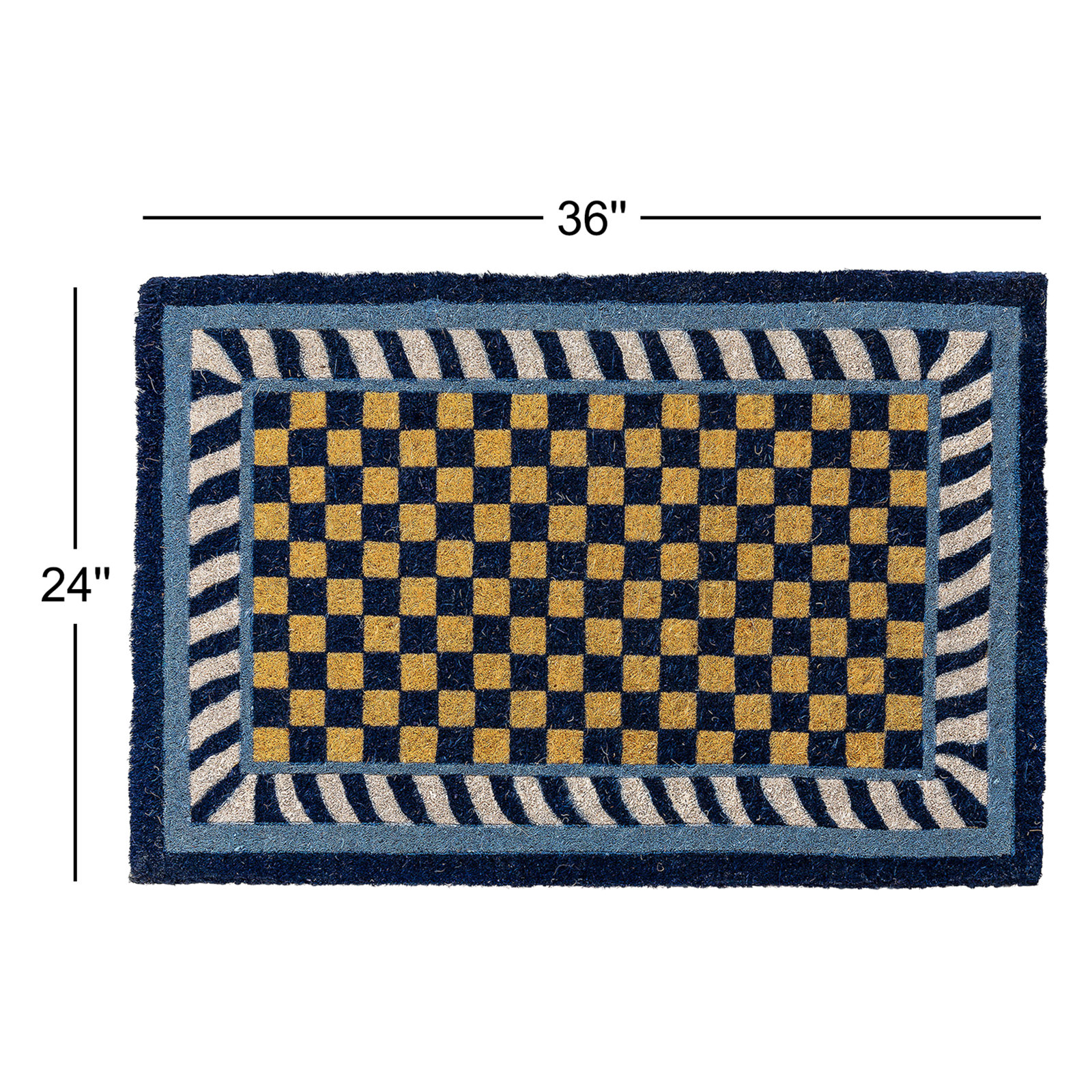 Royal Check Entrance Mat