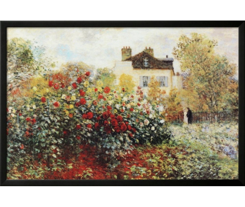 « the jardin poster » par claude monet, reproduction d’art encadrée