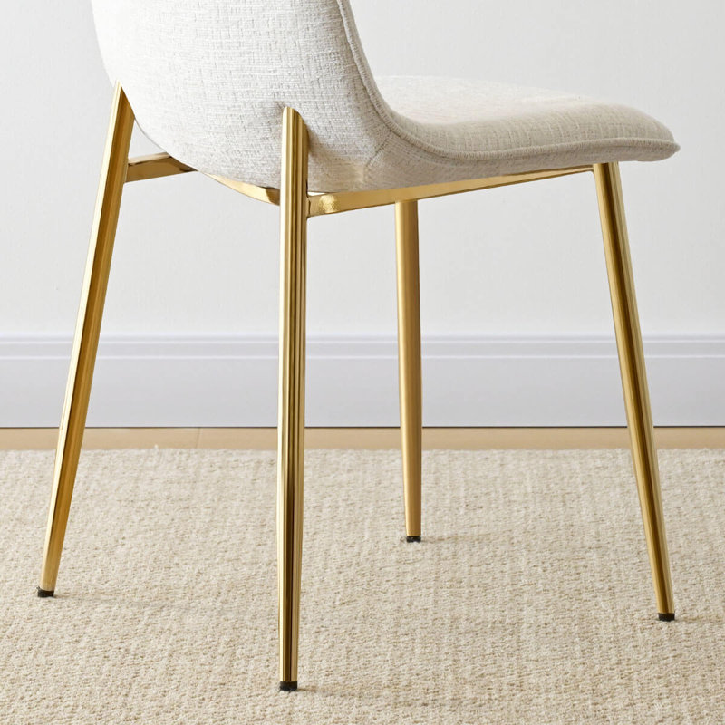 Chaise d'appoint en chenille 19,5 po, Beige