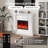Electric Fireplace with Mantel, Electric Fireplace Insert, With Timer, Remote Control, Adjustable Flame Color, 1400W-150295633