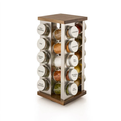 Freestanding Spice Jar & Rack Set