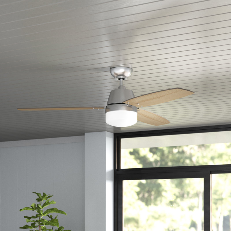 Beltre 52'' Ceiling Fan with LED Lights, Wall Control Only