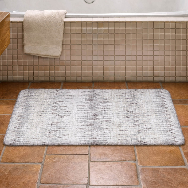 Premium Machine Washable Dream Shag Chevron Rug, 1'8" x 2'6", Beige