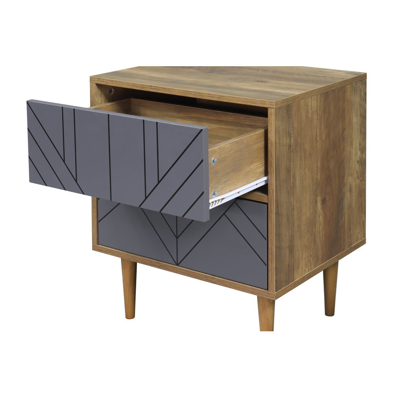 Ball 48cm W Manufactured Wood Bedside Table