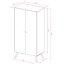 Horta 2 Door Solid + Manufactured Wood Wardrobe-22018468