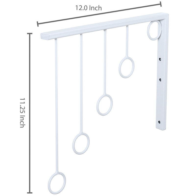29cm W Garment Rack, White