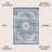Marzo Ornate Bohemian Medallion Blue/Dark Gray Rug-2016266158