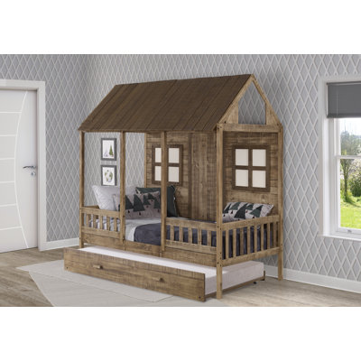 Batton Twin Platform Bed with Trundle by Harper Orchard by Harper Orchard
