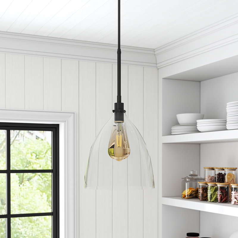 Zebediah 1 - Light Black Single Pendant