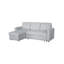 Movari Smart Corner Sofa Bed with Storage & Pull-Out Sleeper Modern Fabric L-Shaped Sofa with Chaise-202395723-202395700