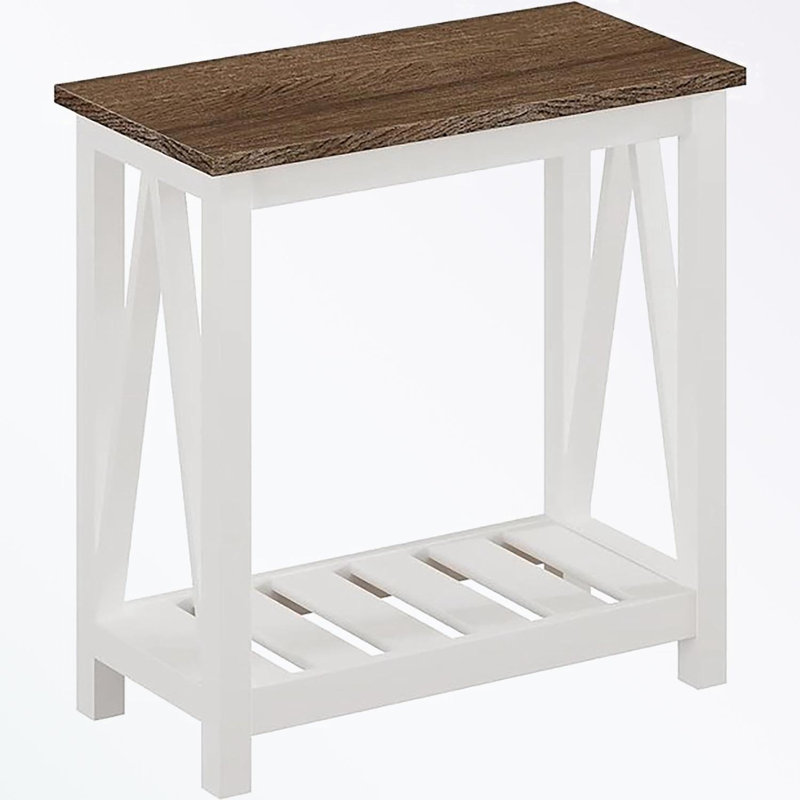 End Table with Storage Shelf