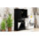 Armoire de rangement pour salle de bain avec deux lavabos - Tablette réglable et dispositif de basculement Black Home 2 multifonctionnel