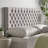 Elegant Headboard For Queen Bed, Grey Upholstered, Modern Bedroom Design, Assembly Required Contemporary Style Headboard, Bedroom, Included-474025325