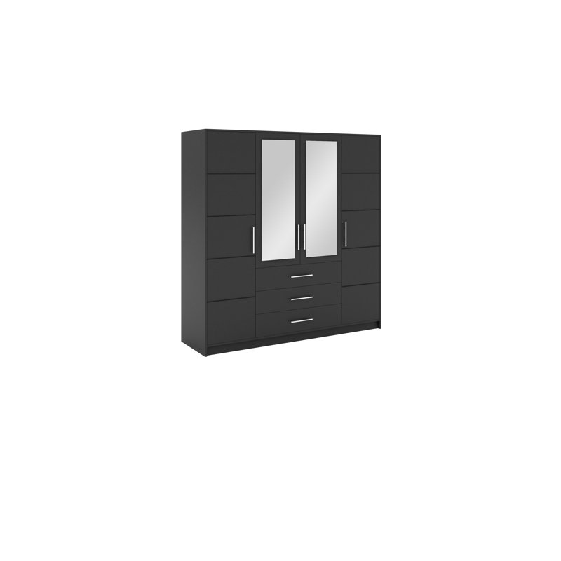 Biser Manufactured Wood Wardrobe, Grey