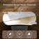 Symmetrical Curved Freestanding Bathtub 69" Matte White Resin Stone Soaking Tub With Backrest And Easy Access Design For Ultimate Comfort
