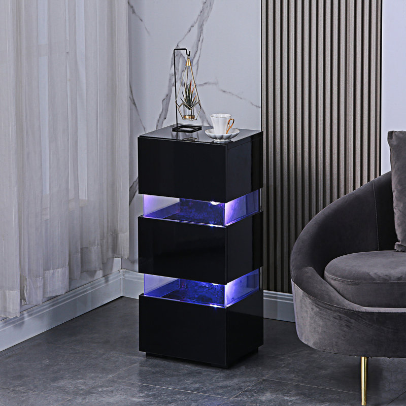 Table de chevet 3 tiroirs Divyansh