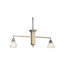 Luminaire suspendu de table de billard 39,75 "de long à 2 lumières 39,75"