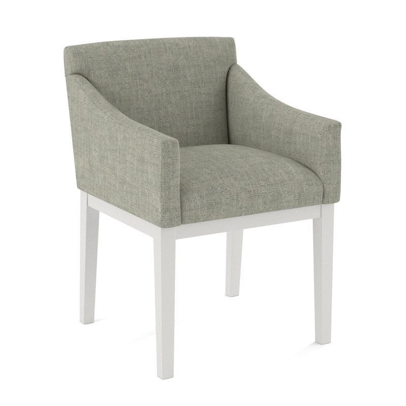 Upholstered Arm Chair, Applause Bravo, White