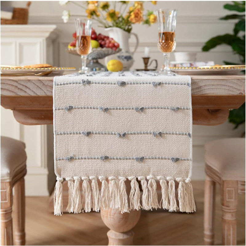 Lilibet Christmas Table Runner, Gray