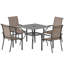 Steel Patio Dining Set Table,