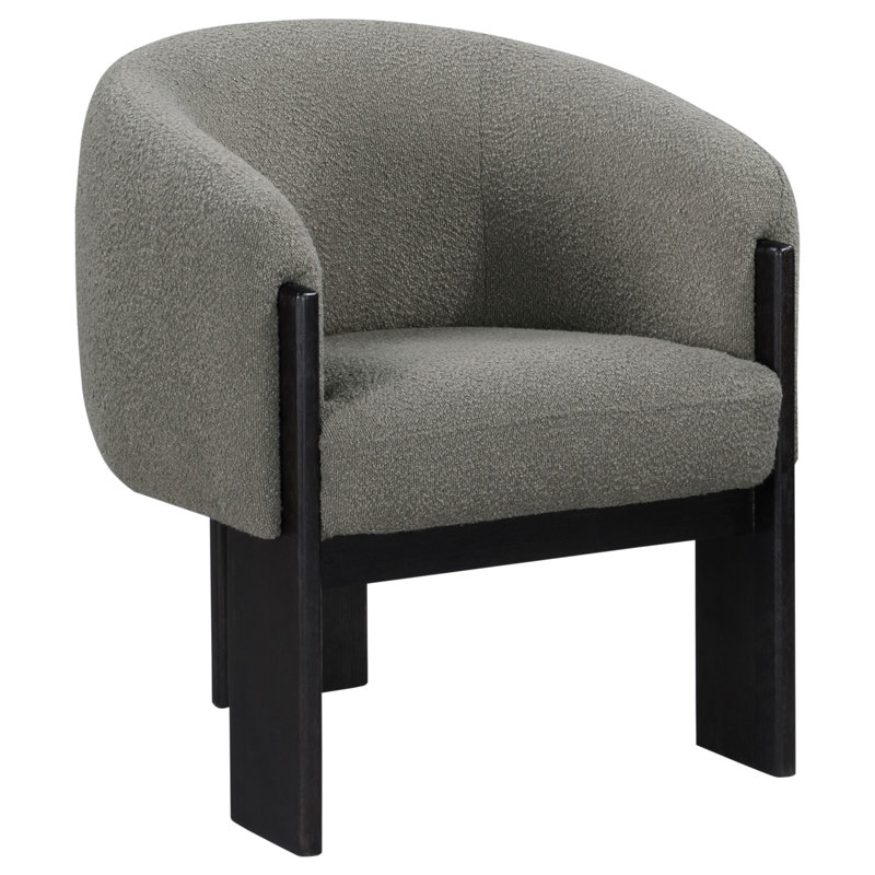 Fauteuil d'appoint rembourré brun Maciel
