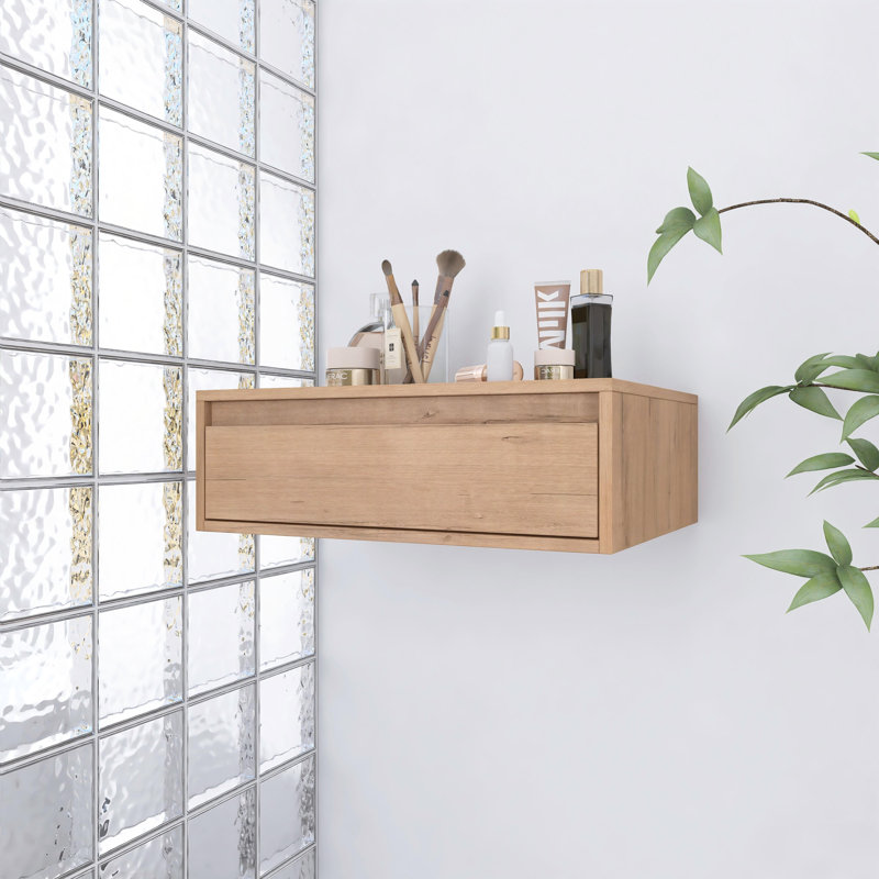 Armoire de rangement murale 24 po avec tiroir à fermeture en douceur 24 po