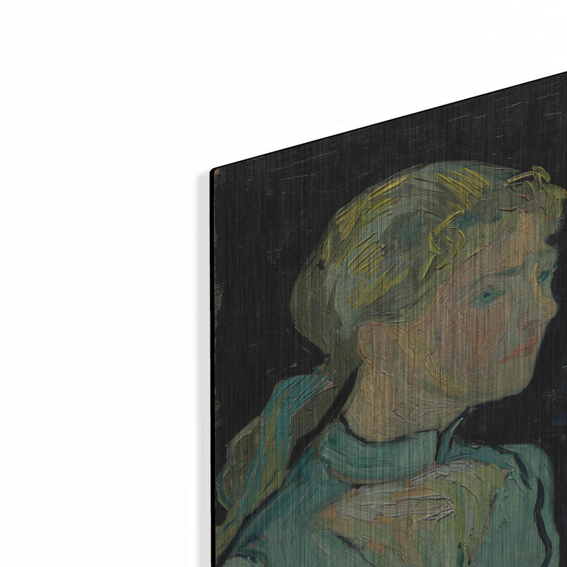 Adeline Ravoux 1890 'par Vincent Van Gogh, art mural en métal, H 12 po x l 12 po