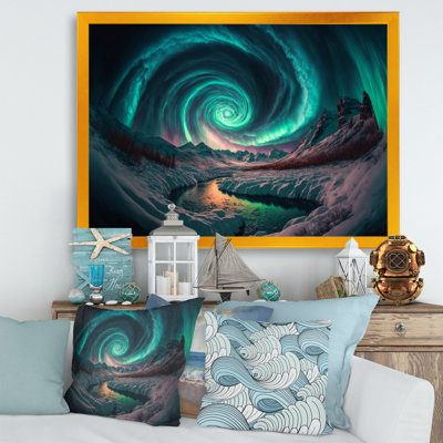 Aurores boréales magiques «Northern Lights VI», reproduction sur toile