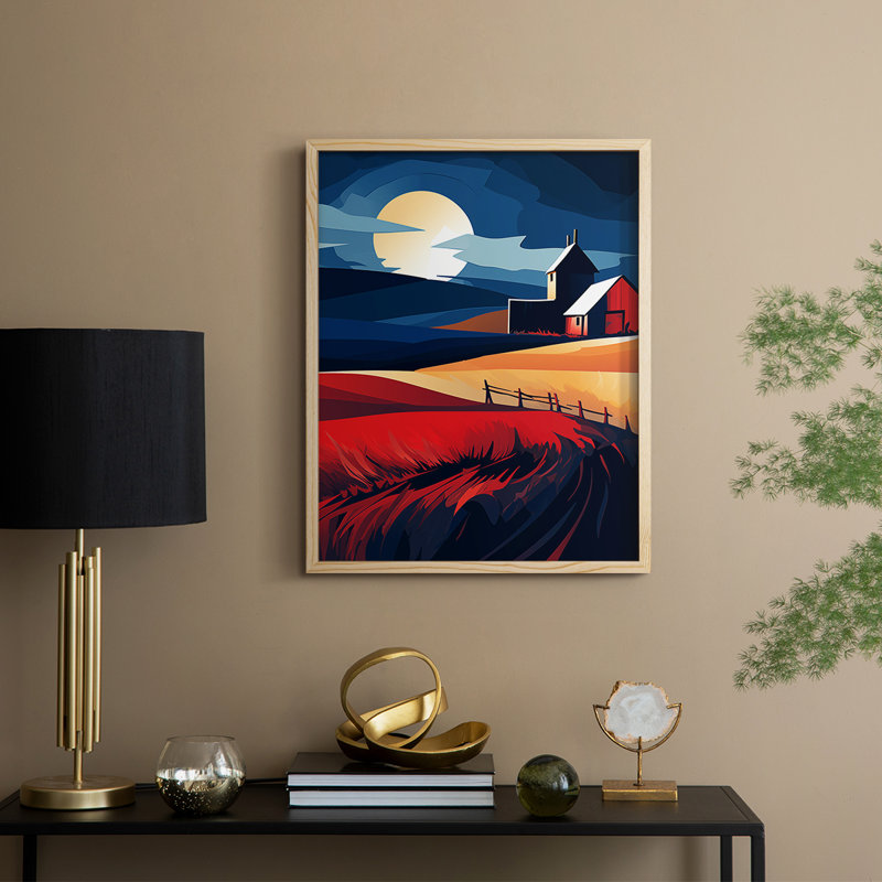 «LANDSCAPES Series», impression encadrée en bois massif, H 11 po x l 9 po