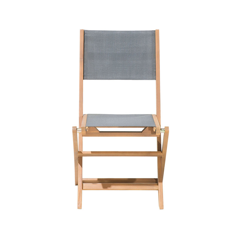 Malcom Folding Patio Dining Side Chair with Cushion