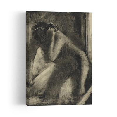 The Bath, C.1882 Abstract Contemporary Wall Art Print by Edgar Degas - 1 Piece Wrapped Canvas Wall Art