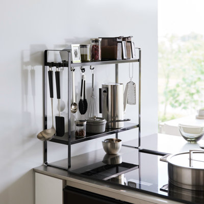 Yamazaki Home Two-Tier Countertop Rack, Steel