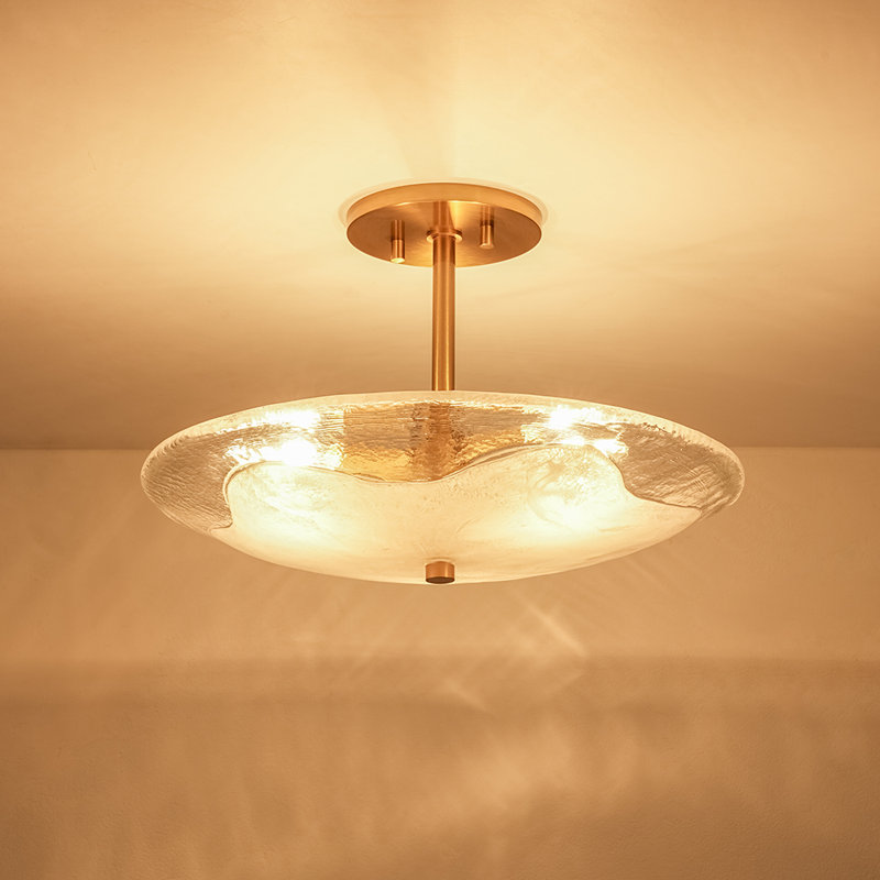 Plafonnier semi-encastré 3 lumières