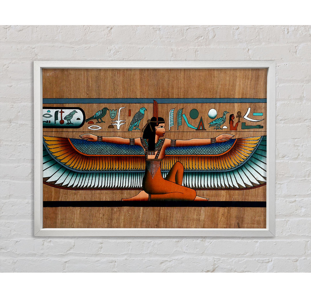 Egyptian Wings 1 - Einzelbildrahmen Kunstdrucke auf Leinwand