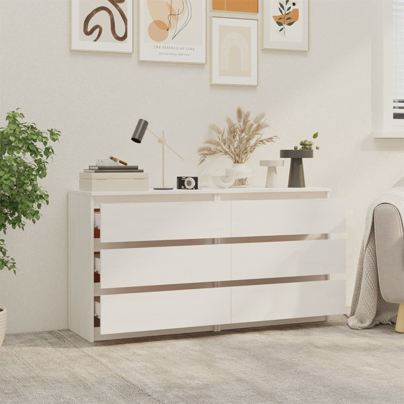 Calcedonio 60cm W Solid Wood Bedside Table, White