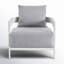 Patio Lounge Chair with Canvas Cushions