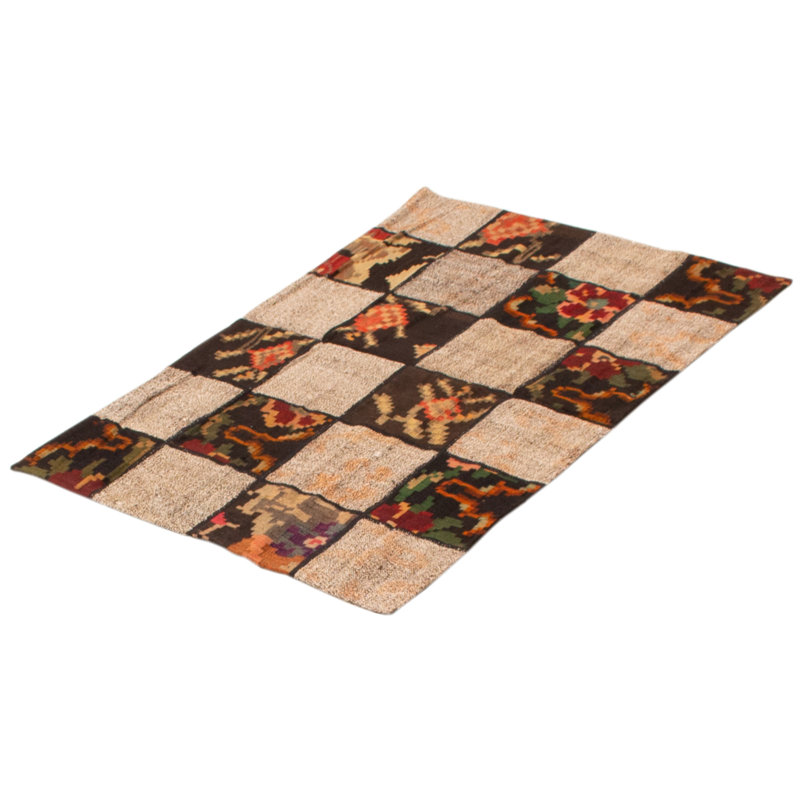 Evajane Wool Patchwork Indoor Rug