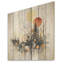 Paysage de forêt moderne noir et jaune IV - Paysage abstrait sur bois-1698016375
